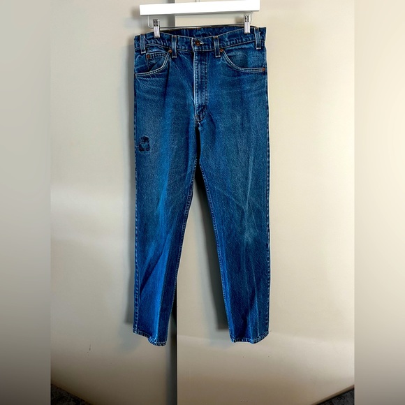 Vintage 80's Levi's 517 Orange Tab Jeans USA Made Men's Tag 34 X 32 - Picture 1 of 5